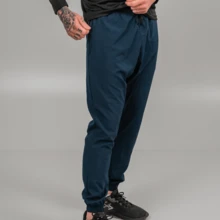 Men's Sports Jogger Pants Dryfit Tactel With Elastane Zipper Pocket Lightweight Training Gym Running - 藏蓝色 - 查看 6