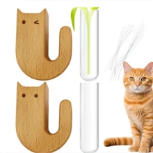 Cat Whisker Vase Fridge Magnet, Cat Whisker Mini Vases, Tiny Vase For Cat Whisker, Cat Whisker Collector Cat Whisker Holder For Cat Lovers, Cat Whisker Jar Home Office Farmhouse Decor - Multicolor - View 2