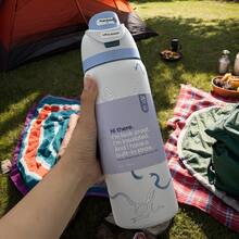 Owall'a 32oz Stainless Steel Insulated Cup, Cold Cup, Special Car Cup, Coffee Cup - 淺藍色 - 查看 4