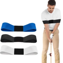 Golf Swing Trainer Arm Band, Elastic Swing Trainer For Beginner Golfers To Practice Proper Swing Alignment - Multicolor - View 1