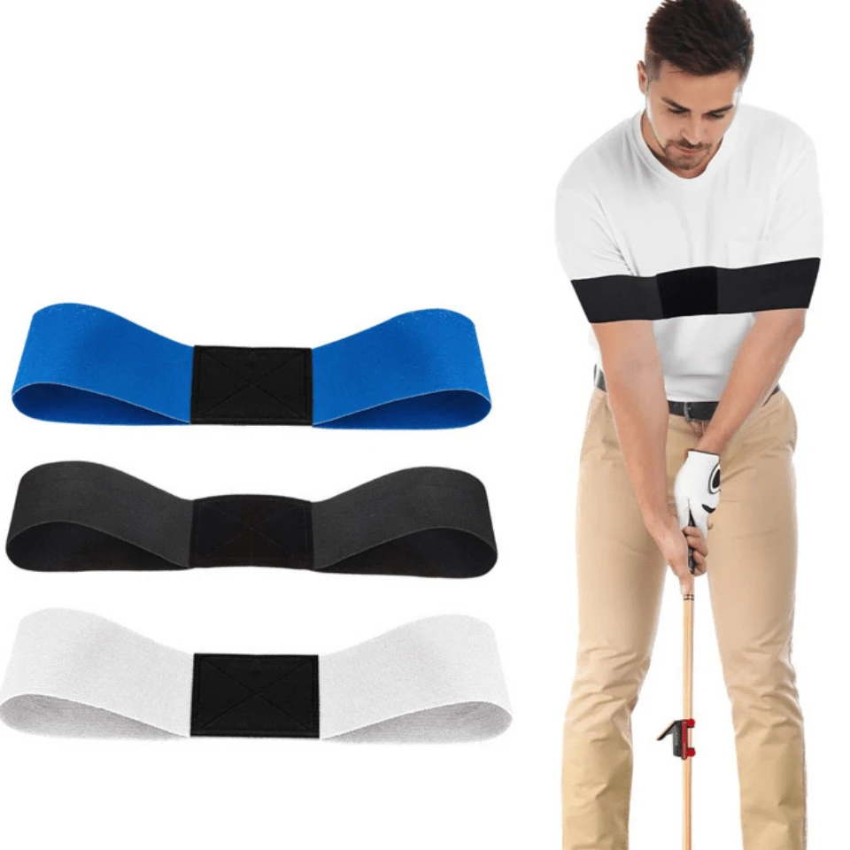 Golf Swing Trainer Arm Band, Elastic Swing Trainer For Beginner Golfers To Practice Proper Swing Alignment - Multicolor - View 1