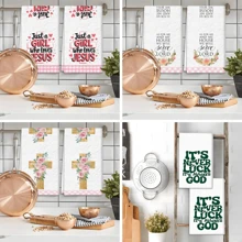 Juego de 2/4 piezas, toallas de plato, toallas impresas con texto, paños modernos de microfibra súper absorbentes, trapos de cocina y hornear, paños de cocina, trapos de limpieza, toallas de mano, toallas de té, ultra suaves y altamente absorbentes, decoración de cocina, regalo para vecinos, regalo para mamá, regalo de cumpleaños, regalo de inauguración de casa para amigos, accesorios de cocina, artículos de primera necesidad diaria