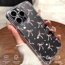 Transparent TPU Material Colorful Bowknot Pattern Case Cover For IPhone XR 11 12 13 14 15 16 Pro MAX 14 15 16 Plus Redmi A2 A3 10C 12C 13C Poco X3 X5 X6 Note 8 9 10 11 12 A04 A05 A15 A23 A32 A34 A35 A50 A52 A55 A72 Moto G04 G7 G15 G22 G32 G35 G52 G53 G60 G84 - Năm 1 - Xem 2