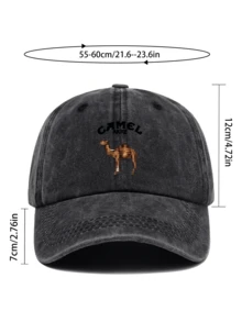 1 pieza Gorra de camión con estampado de camellos "CAMEL" - Breachable, ligera, Adjustable, con diseño de primavera/verano, lavable a máquina, camiseta gráfica casual, adecuada para verano, playa, ropa de calle, accesorios de ocio en la playa. Disponible en múltiples colores, regalo ideal para parejas jóvenes, al aire libre, vacaciones, cumpleaños para familiares y amigos - A - Ver 4