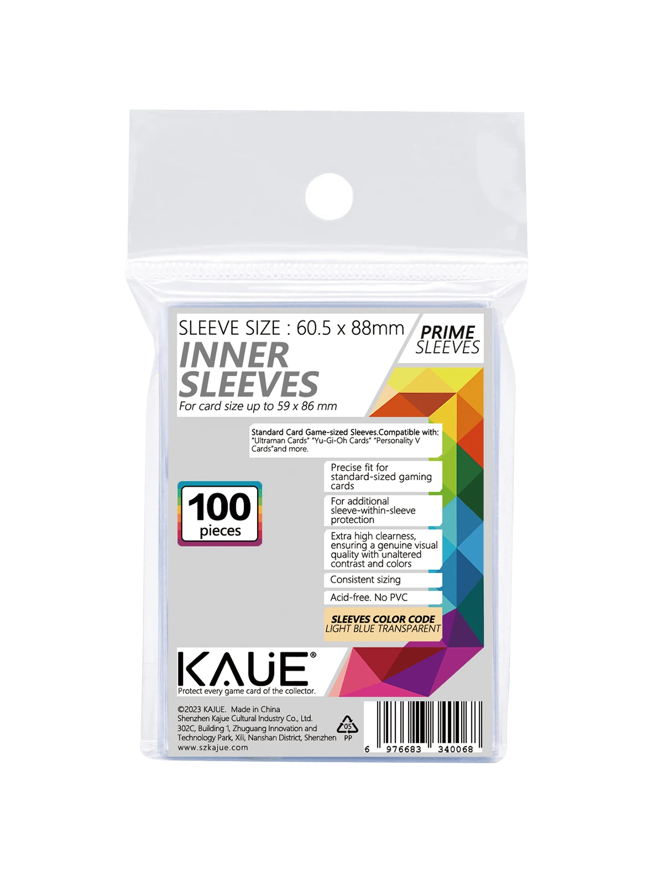 100 يناسب تماما - أكمام ذات رقبة قياسية - ل- ، Yu-Gi-Oh!. أكمام داخلية 60.5 مم 88 مم ، فائقة الوضوح & lt؛ توفير الحماية المهنية لما يصل إلى 100 بطاقة وبطاقات ألعاب