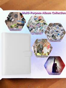 1pc Case + 25pcs 4-Grid Inner Page Photo Card Binder With 25 Sheets 4-Pocket Card Pages, 6-Ring A5 Binder Card Collection Album With 100 Card Slots For Organizing Trading Cards, Replacement Pages (Without Pictures) - Multicolor - View 7