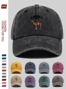 1 pieza Gorra de camión con estampado de camellos "CAMEL" - Breachable, ligera, Adjustable, con diseño de primavera/verano, lavable a máquina, camiseta gráfica casual, adecuada para verano, playa, ropa de calle, accesorios de ocio en la playa. Disponible en múltiples colores, regalo ideal para parejas jóvenes, al aire libre, vacaciones, cumpleaños para familiares y amigos - A - Ver 12