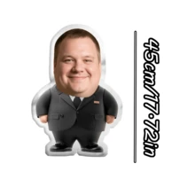 个性化面部照片枕头，适合专业，适合父亲节、母亲节、万圣节、圣诞节、平安夜、情人节、生日、个性化周年纪念日、感恩节 - 彩色 - 查看 8