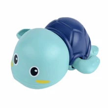 儿童浴室戏水游泳婴儿洗澡戏水玩具生日礼物（螃蟹眼随机）可爱卡通鸭子、乌龟上链水上玩具 - 多种款式，儿童浴缸动物玩具，男孩女孩漂浮上链玩具，儿童泳池玩具，新生儿游戏，浴缸玩具，圣诞节、万圣节礼物