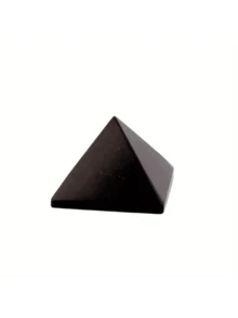 1 件黑曜石金字塔水晶，1.95 英寸，黑曜石水晶材质，家庭办公室卧室装饰，节日礼物 - 黑色 - 查看 8