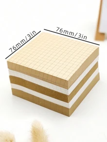 2/1 lembar catatan tempel kertas, warna kraft dan putih, cocok untuk siswa menandai poin penting, memo, catatan, memo kantor, mudah disobek dan tidak lengket, dapat digunakan kembali. - MultiWarna - View 2