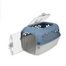 Multicolored 24 In Plastic Double Door Dog And Cat Kennel With Top Opening - 藍色 - 查看 2