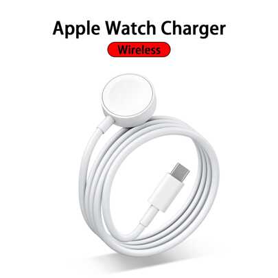 Cabo de carregamento sem fio magnético USB-C, carregamento rápido, cabo de carregamento portátil, compatível com Apple Watch Series Ultra/10/9/8/7/6/SE/SE2/5/4/3/2