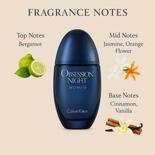 CK Obsession Night Fragrance For Women Perfume Eau De Parfum 3.4oz/ 100ml - Top Notes: White Floral, Citrus, Amber, Woody, Vanilla, Musky, Powdery, Balsamic, Sweet, Aromatic. - Floral - View 4