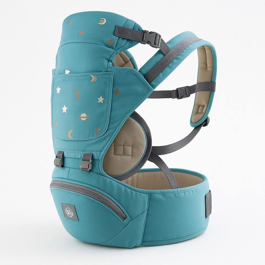 Baby  Bag Travel Waist Stool Children's Backpack - 藍色 - 查看 1