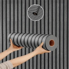 1 Roll, Detachable Imitation Wood Striped Wallpaper, Waterproof Self-Adhesive Vinyl, Instant Peeling And Wall Stickers, Decorative Wall Paintings, Suitable For Living Rooms, Bedrooms, Home Decoration, Etc.
