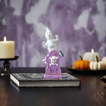 Spooky Graveyard Prop With Bird Accent For Halloween Decorations, Creates Holiday Atmosphere Home Decor Fall Decor Room Decor - Multicolor - View 7