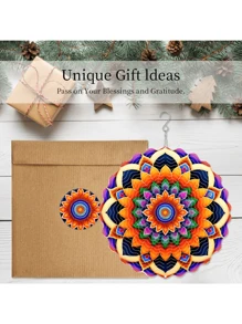 1 pieza Molino de viento clásico giratorio en 3D de metal: Decoración colgante de mandala para interiores y exteriores, ideal para reuniones festivas, fiestas temáticas, cumpleaños, regalos