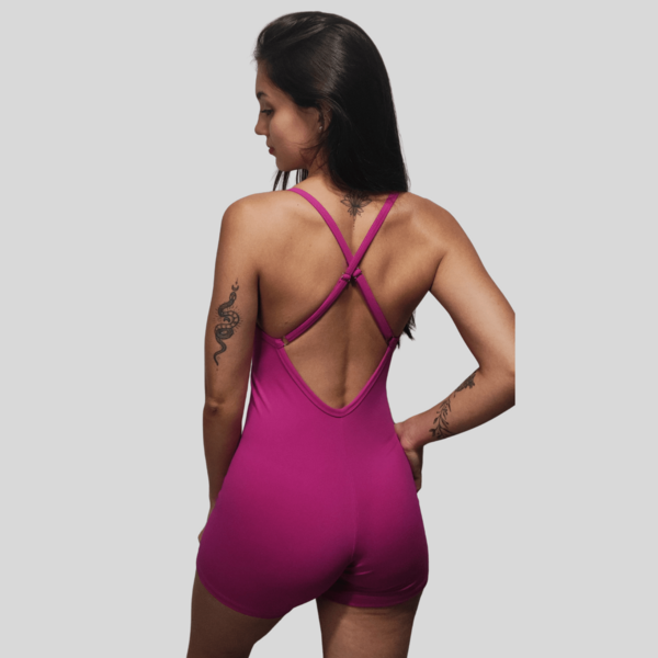 Macaquinho Fitness Sofy –Inspiração Virginia - Alças Reguláveis  - Zero Transparência Treino
