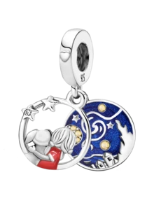 1pc 925 Sterling Silver Pendant Bead, Suitable For Women's Bracelets, Bangles, DIY Jewelry Making And Daily Outfit Matching, An Ideal Accessory For Girls - Silver - View 14