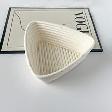 1 个 9.06/9.84/11.02/11.81 英寸白色法棍面包发酵篮面包面团发酵工具，烘焙用品家用柳条面包发酵篮（带布），模型配有布袋