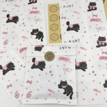 100pcs 4.7x6.7 Inch Gift Packaging Bags, Including Kitten Pattern Party Gift Bags And,Thickening Paper Packaging Bags, Suitable For Gift Packaging Bags, Weddings, Birthdays, Party Gift Bags, Cruise Ships, Transportation, And Craft Gift Packaging Bags - Multicolor - View 3