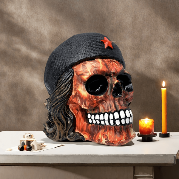 Skelett Statuen, Halloween dekorative Skulpturen, Harz Kunsthandwerke, Schlafzimmer und Wohnzimmer Feiertags Atmosphäre Dekorationen