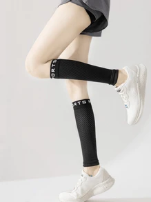 1 paire de bas de compression unisexes, manchons de jambe pour femmes sans pied, convenant aux activités extérieures de couple, sports, yoga, football, fitness, course, randonnée, cyclisme