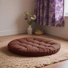 1pc Outdoor Seat Comfort | Seat Cushion, Placemat, Slow Rebound, Non-Slip Design. Suitable For Porch Swings, Leisure Chairs, Hammocks. Odorless All Year Round. Round Shape. Multi-Purpose & Multi-Scene Use: Tatami Mats, Driving Cushions, Car Driving Heightening Pads, Thick Butt Pads.