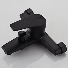 1 pezzo Rubinetto monoforo da bagno durevole - Miscelatore acqua calda e fredda, montato a parete, finitura, design risparmio idrico per doccia e lavabo (cromo, nero, selezionabile)