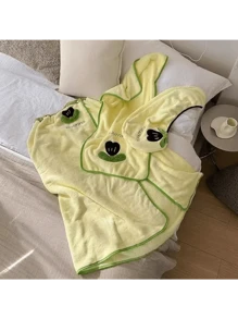 1pc/2pcs/3pcs Coral Fleece Wearable Bathrobe, Towel, Hair Drying Cap, Princess Hat, Towel Set, Tulip Embroidery Bathrobe Set