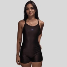 Macaquinho Fitness Sofy –Inspiração Virginia - Alças Reguláveis  - Zero Transparência Treino - Marsala - Visão 9