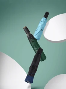 Automatic Folding Umbrella, Windproof Thick Business Umbrella For Men And Women - Similar Umbrella - View 3