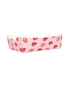 10pcs/20pcs/50pcs Strawberry Paper Food Trays Pink Red Berry Fruit Food Boats Disposable Serving Tray Bowl Holder Strawberry Snack Bowl Disposable Berry Dessert Boats For Wedding Strawberry Themed Shortcake Berry First Birthday Party Supplies Favors Decoration - Multicolor - View 7