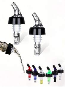 1/2/3pcs Automatic Measured Bottle Pourers, Quick Shot Spirit Measure Pourers, Drinks Wine Cocktail Dispensers, Western Wine Spout, Wine Pourer, Home Bar Supplies, Chrismas Halloween Party Supplies, Home Bar Tools, 1oz/30ml