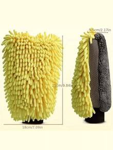 Chenille Car Wash Gloves, High-Quality Anti-Scratch Microfiber, Thickened Cleaning Gloves, Car Waxing Brush