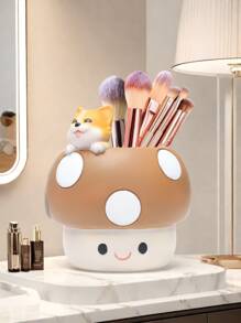 1 Estante de almacenamiento de cosméticos con diseño de seta, elegante estante de almacenamiento de cosméticos y accesorios