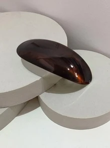 6pcs/3pcs/1pc Ins Hot Selling Fashion 8.5CM Oval Hairpins Retro Marbling Acetic Acid Spring Clip Hair Accessories For Woman Girls