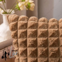 Kit 6 Capas de Almofada Aveludadas em Pelúcia Soft Decorativa com zíper 44x44cm - Rosa - Visão 6