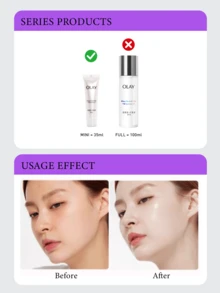 Olay 35ml Hydrating & Brightening Essence, Containing Niacinamide + Glycolic Acid, Suitable For All Skin Types, Anti-Glycation, Moisturizing, Brightening, Lightweight & Non-Sticky Texture, Easy To Apply, Non-Caking, Refreshing Hydration, Anti-Dullness, Creates Radiant Glow, Suitable For Daily Use & Travel - Essence Lotion 35ml - View 8