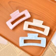 مشابك شعر 3 قطع للنساء بطول 13 سم/5.12 بوصة باللون الوردي والأبيض والأزرق، مشابك شعر مربعة كبيرة بتصميم موجي عالي الجودة، أنيقة وبسيطة ومتعددة الاستخدامات بألوان متدرجة، إكسسوارات شعر مناسبة للاستخدام اليومي والترفيه والحفلات والعمل والعطلات وغسل الوجه والمكياج ومطابقة الملابس، مشابك شعر للنساء والطالبات والجامعات