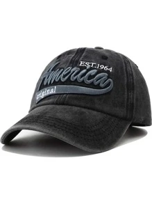 1 Piece1964 America Vintage Distressed Embroidered Baseball Cap For Men & Women - Breathable, Casual, Adjustable, UV Protection