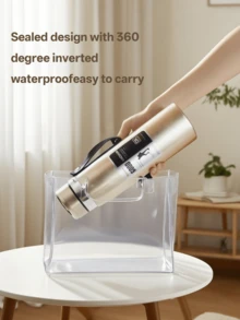 1升/33.81盎司保温水瓶，保温/保冷，适用于水、茶、咖啡，真空不锈钢材质，也可作水杯使用，开学季必备