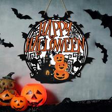 Halloween Indoor Decor Decorations Warm Halloween Decorations For Bedrooms, Halloween Pumpkin Door Sign Decorations, Halloween Pumpkin Decorations Can Hanging Various Indoor And Outdoor Occasions Home Decor Room Decor - Multicolor - View 4