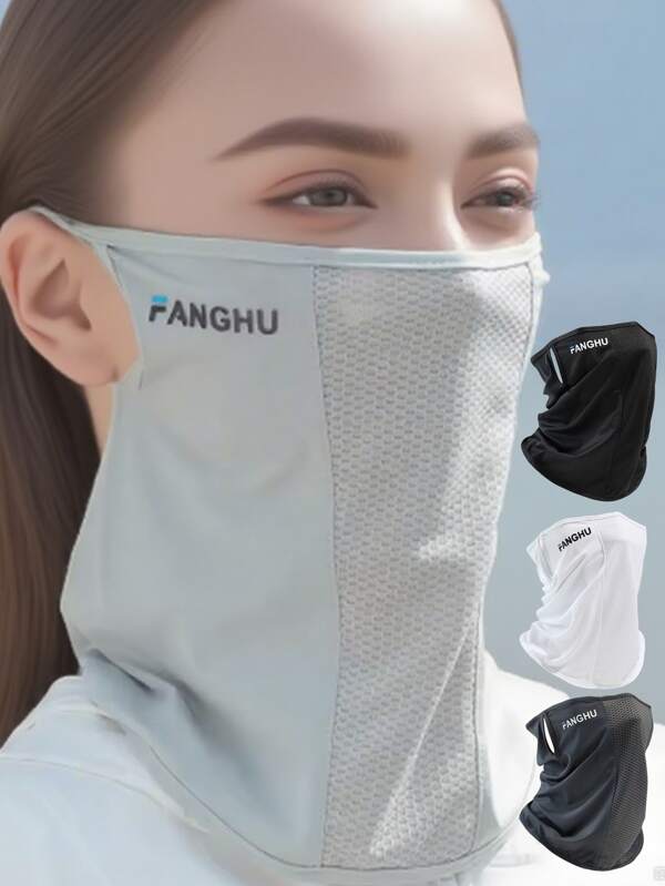 1pc Summer Breathable Dustproof Lightweight Women's Face Mask, Protective Mask,Neck Cover, Cooling,Heat-Dissipating Mask