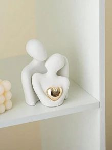 Creative Modern Abstract Nordic Style Heart-Shaped Decorative Ornament, Suitable For Decorating Desks, Bedside Tables, Living Rooms, Wine Cabinets, Also Makes A Great Gift For Partners, Girlfriends On Holidays And Anniversaries