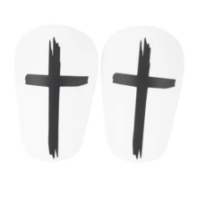 [专业护腿板] 轻量专业足球训练护腿板，1 对 | 减震缓冲防护装备 - 蓝色 PET 材质，手洗/干洗