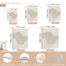 3pcs/Set Modern Wall Art Posters - Abstract Prints White Texture Asymmetric Art, Minimalism, Bohemian Art, Boho Wall Art, Bohemian Art Prints, Framed Or Unframed, Room Decor, Home Decor, College Dorm Apartment Decor, Gifts For Wall Decoration In Hotel, Home, Living Room, Bedroom, Bathroom And Office