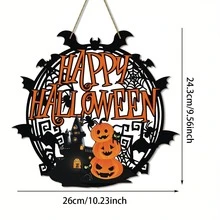 Halloween Indoor Decor Decorations Warm Halloween Decorations For Bedrooms, Halloween Pumpkin Door Sign Decorations, Halloween Pumpkin Decorations Can Hanging Various Indoor And Outdoor Occasions Home Decor Room Decor - Multicolor - View 7