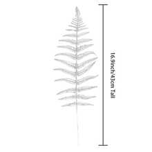 1/4/8PCS Sparkling Glitter Artificial 41cm Plants With Leaf,Fake ,Christmas Tree Decorations And Ornaments For Festival Wedding Party Home Indoor Dining Table, Room,Bedroom Decoration, Gift, Wreath, Rattan Diy Decoration Accessories,Christmas Tree And Christmas Plant Decor Home Decor Christmas Decorations